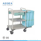 Carros rodados de aço inoxidável de linho do hospital do trole da lavanderia do hospital AG-SS017