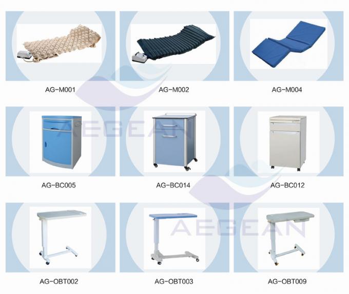 Camas de hospital de gerencio elétricas usadas dos bedboards da malha dos corrimão da Al-liga AG-BM501 cuidados médicos idosos respiráveis