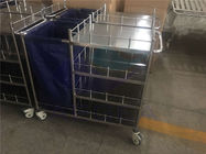Carros de lavanderia de linho materiais de aço inoxidável do hospital AG-SS010